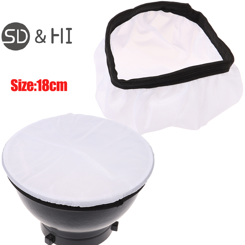 Photography Lighting System - ผ้ากระจายแสงแบบนุ่มสำหรับสตูดิโอถ่ายภาพตัวสะท้อนแสงแบบมาตรฐานขนาด18ซม.