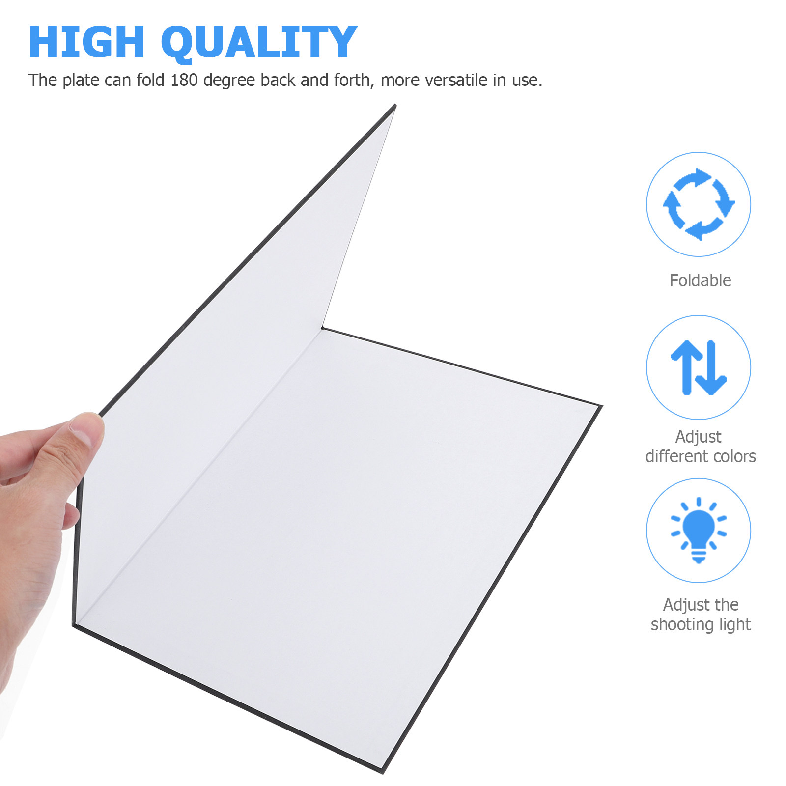 Photography Lighting Product - แผ่นสะท้อนแสงแบบพับได้ขนาด A4 สำหรับถ่ายภาพสินค้า ภาพนิ่ง เครื่องประดับ เครื่องสำอาง