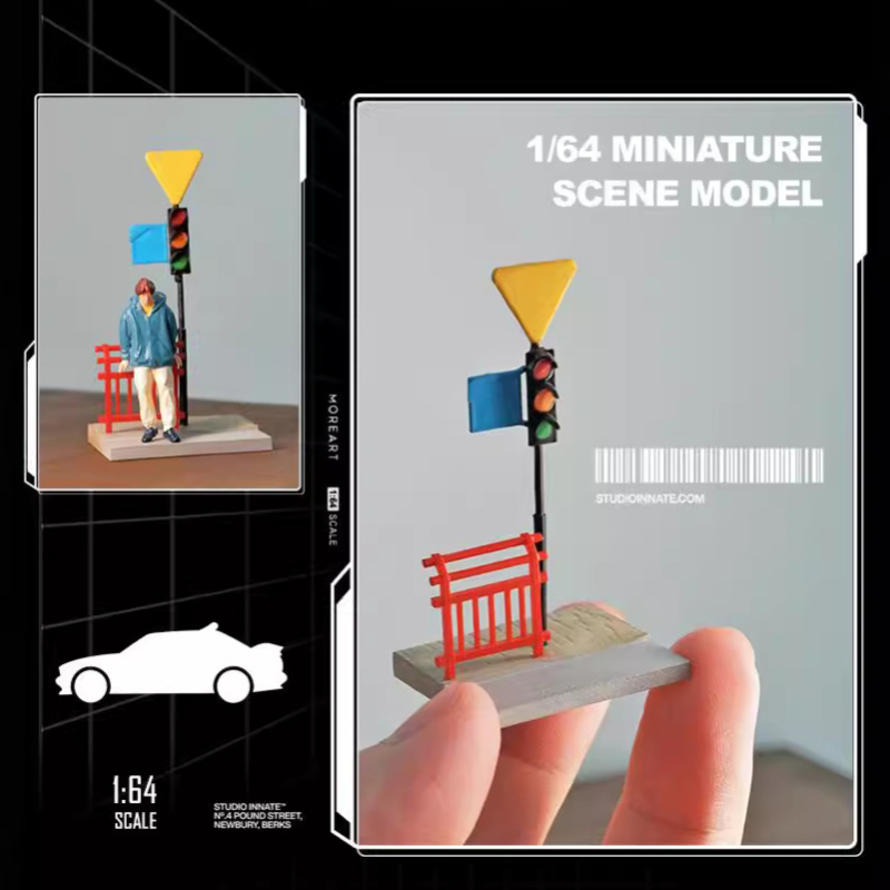 Good Lighting In Photography - 1:64 จําลองไฟจราจรราว Miniature Action Figures รุ่น
