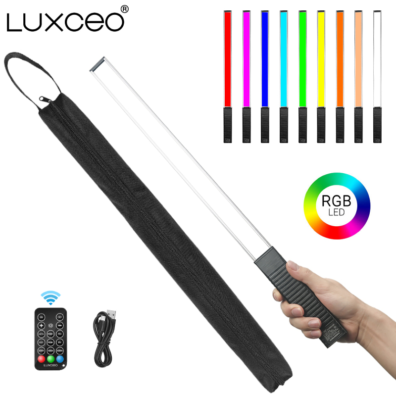 Torjim Rgb Photography Video Lighting - LUXCEO Q508A มือถือ RGB วิดีโอหลอดไฟ LED
