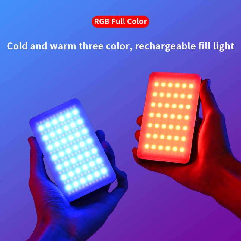 Torjim Rgb Photography Video Lighting - RGB Video Light แบบพกพา LED กล้องแผงไฟสีชาร์จ