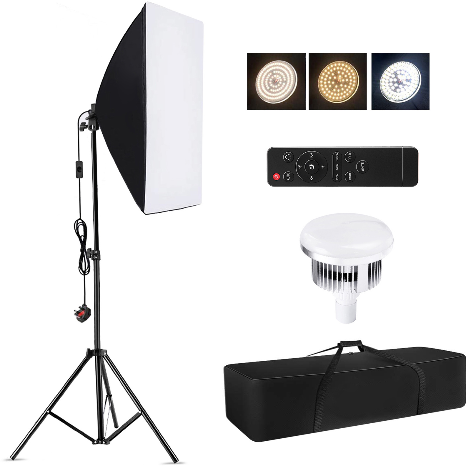Photography Lighting Product - ชุดไฟถ่ายภาพ Camnoon Studio พร้อมซอฟท์บ็อกซ์ ชุดไฟ LED