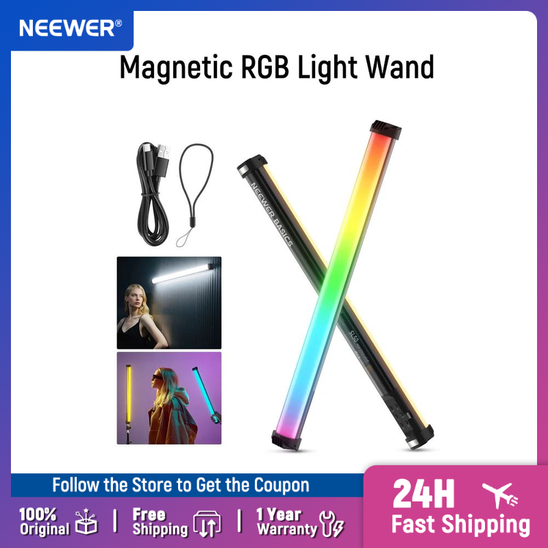 Torjim Rgb Photography Video Lighting - ไฟแท่งแม่เหล็ก NEEWER Basics ขนาด 21 นิ้ว