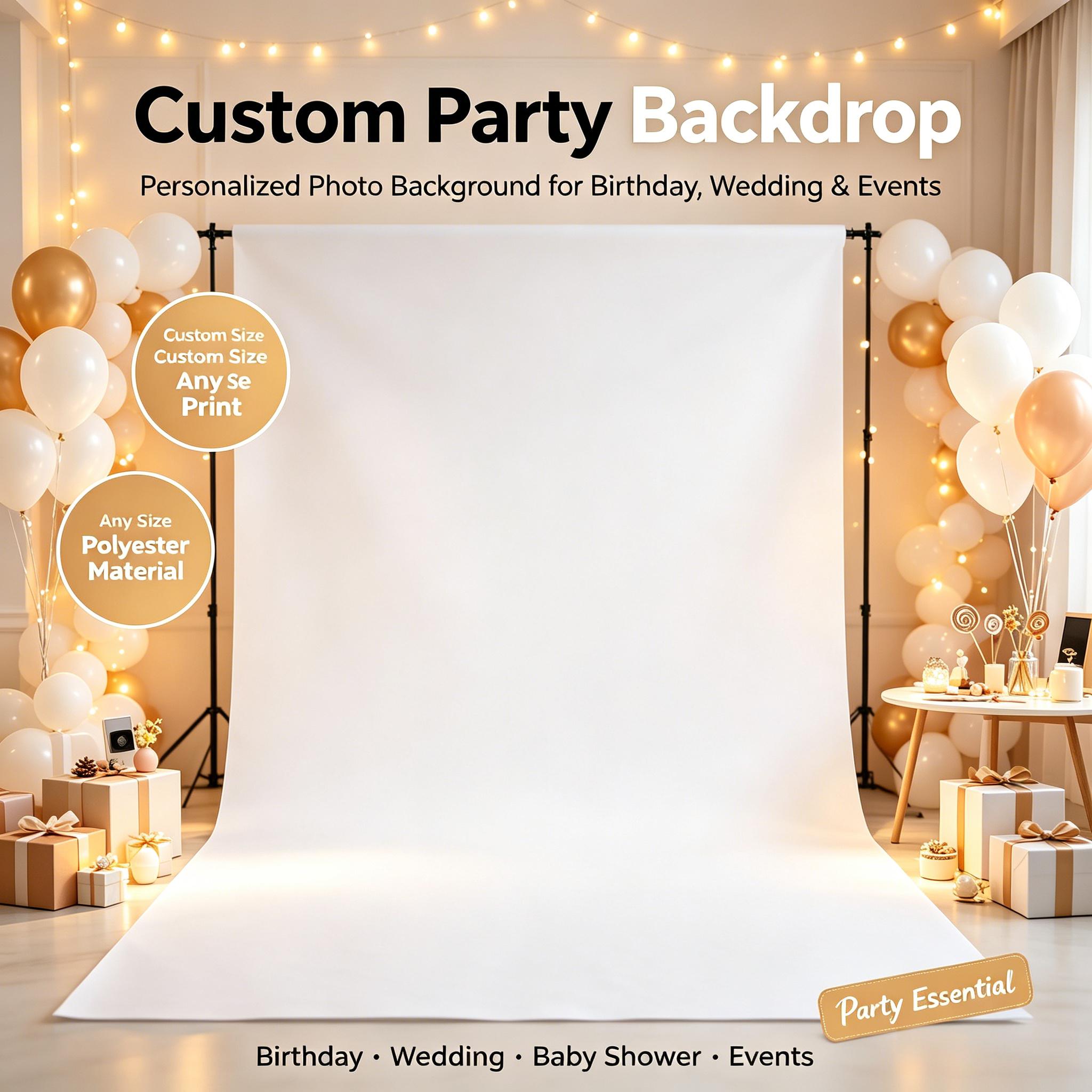 Photography Lighting Backdrop - ฉากหลังภาพถ่ายแบบกำหนดเอง, แบนเนอร์ปาร์ตี้ส่วนตัว - ส่งรูปภาพ/ลิงก์ของคุณเพื่อพิมพ์ออก, สำหรับตกแต่งวันเกิดและงานอีเว้นท์