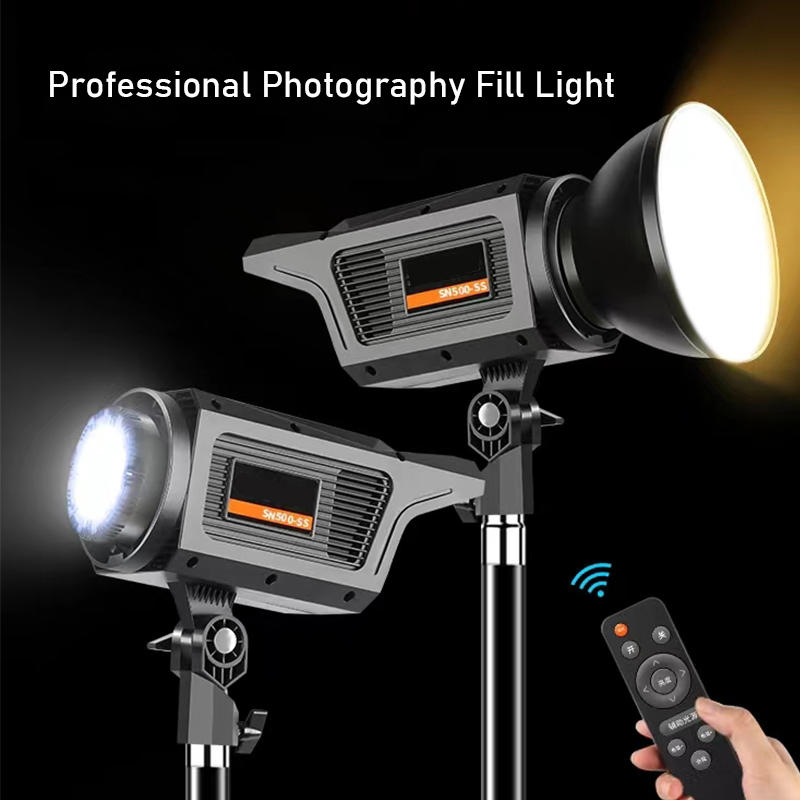 Photography Lighting System - 300W โคมไฟดวงอาทิตย์ LED Video Light หรี่แสงได้
