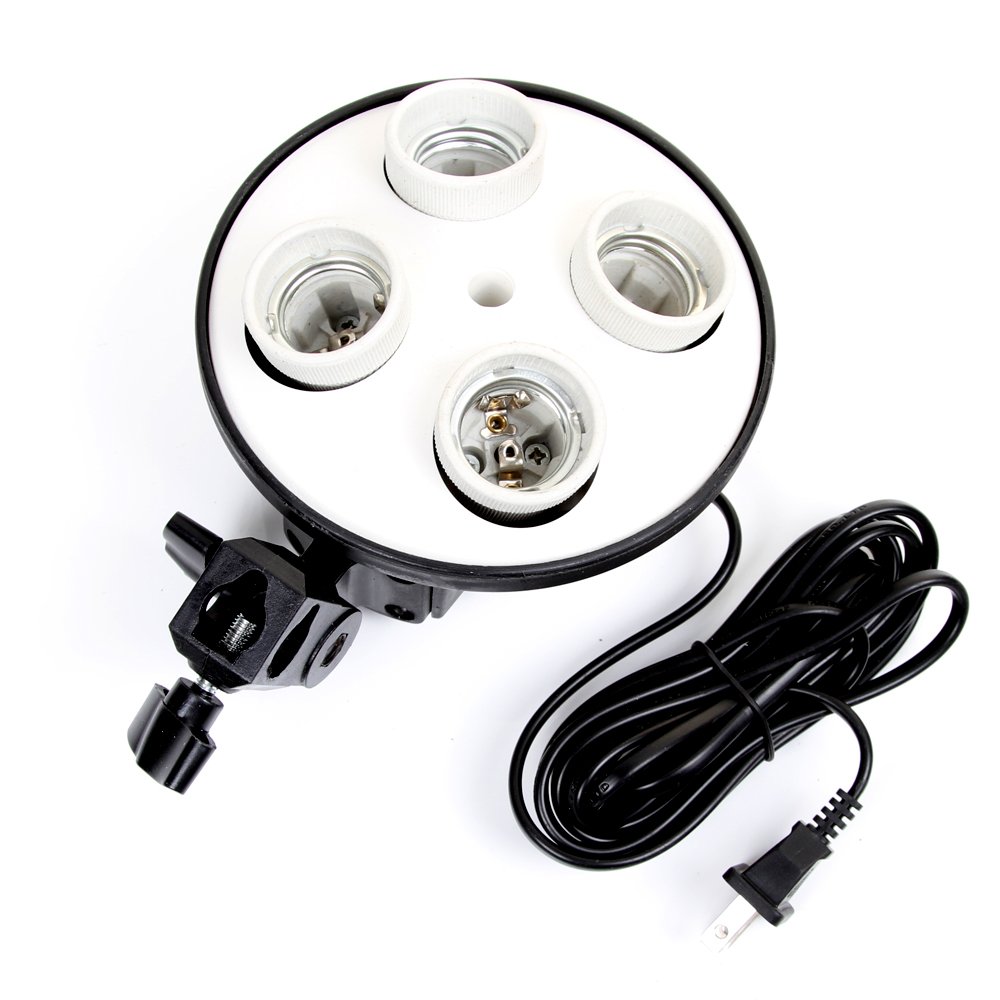Photography Using Lighting - E27 ฐานสี่โคมไฟหลอดไฟใช้สำหรับSoftbox KIT 4 in 1