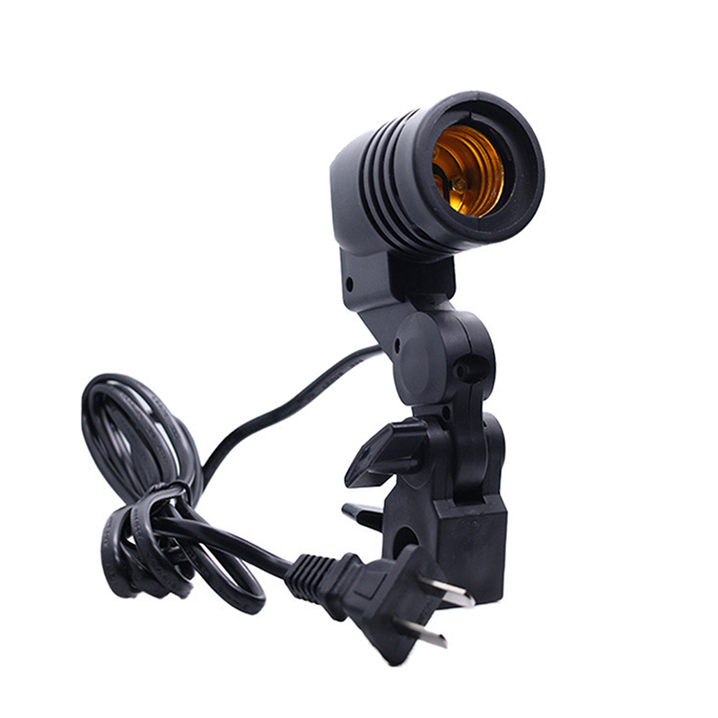 Photography Lightning - ขั้วหลอดไฟ E27 แบบ AC สำหรับหลอดไฟเดี่ยว ใช้สำหรับถ่ายภาพ