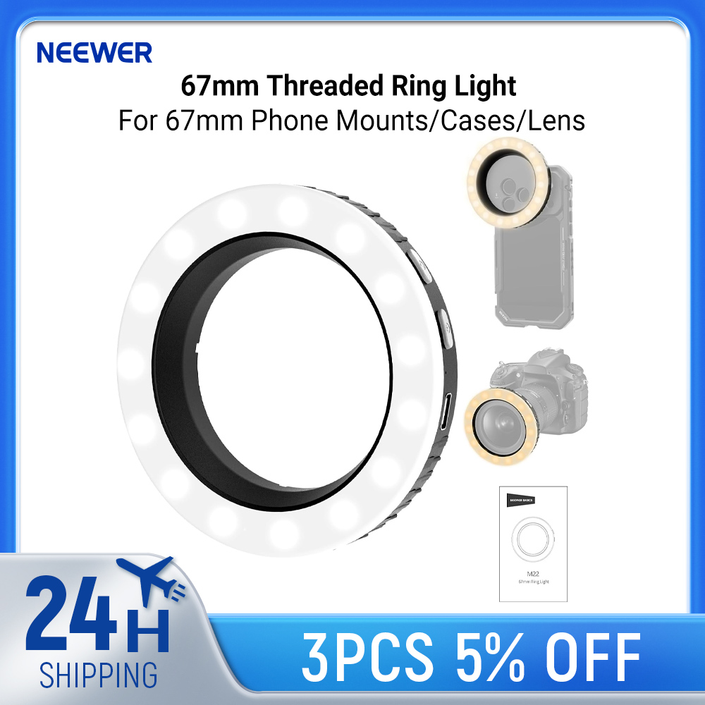 Photography Lighting Set Up - ไฟวงแหวน NEEWER Basics ขนาด 67 มม.