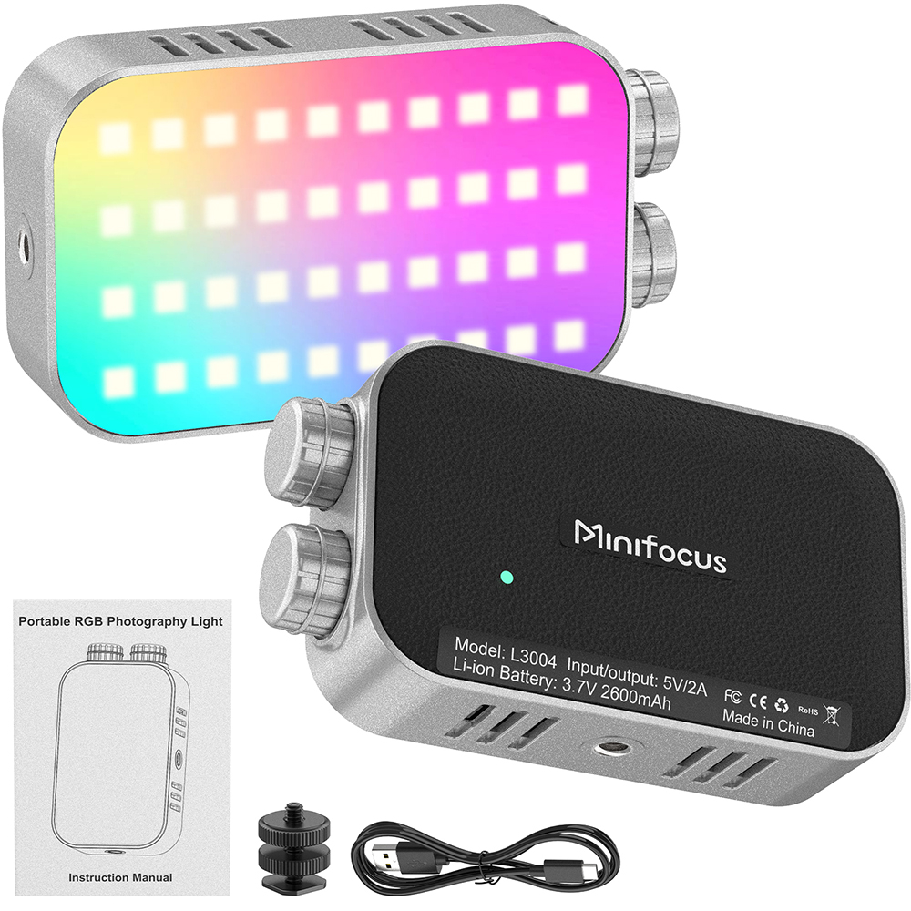 Torjim Rgb Photography Video Lighting - ไฟเติม RGB พกพาแบบพ็อกเก็ตโทฟู ไฟ LED วิดีโอแบบเรโทร