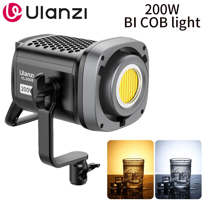 Photography Lighting System - Ulanzi แฟลชวิดีโอ LED สองสี200W หรี่แสงได้อย่างต่อเนื่องควบคุมด้วยแอปแบบไร้สายสำหรับใช้ในสตูดิโอไฟถ่ายภาพเชิงพาณิชย์