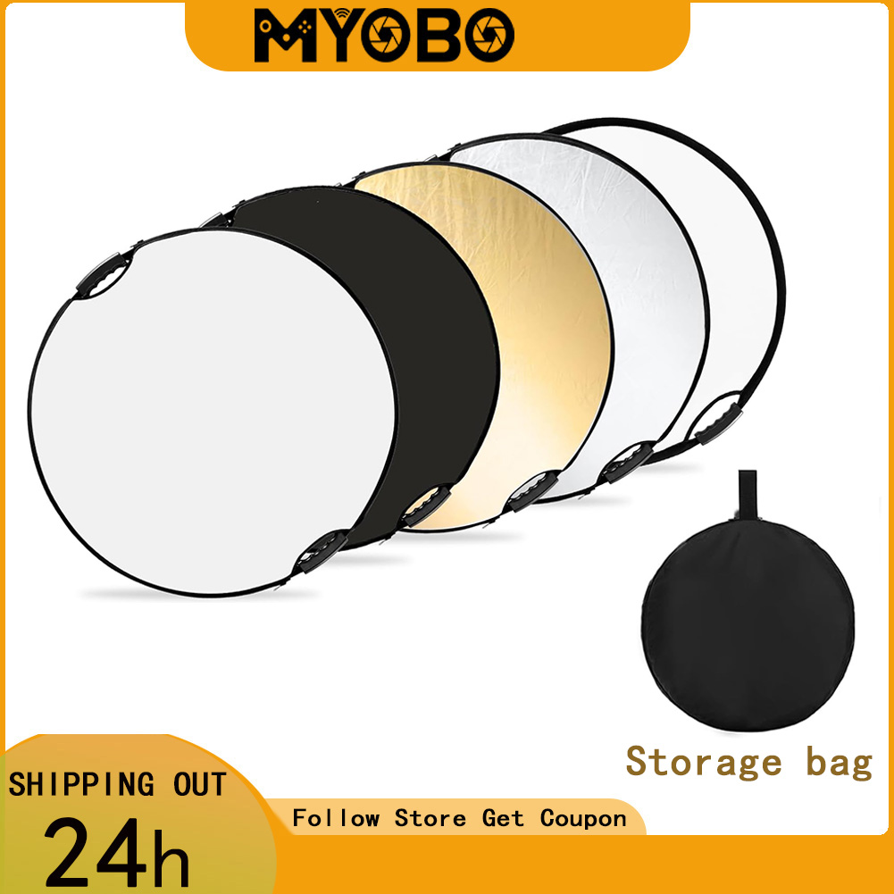 Photography Lighting Product - แผ่นสะท้อนแสง MYOBO สำหรับถ่ายภาพ แบบพับได้ พร้อมกระเป๋าหิ้ว 5