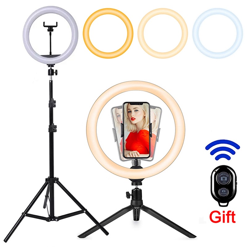 Photography Lighting System - ไฟวงแหวน LED ขนาด 16/26/33 ซม. สำหรับเซลฟี่