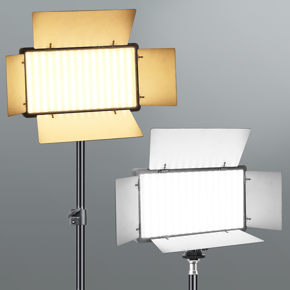 Photography Led Lighting Kit - ชุดแผงไฟแฟลชวิดีโอ LED สำหรับสตูดิโอถ่ายภาพมืออาชีพสองสีแบบปรับได้สำหรับสตรีมมิ่ง youbute TikTok