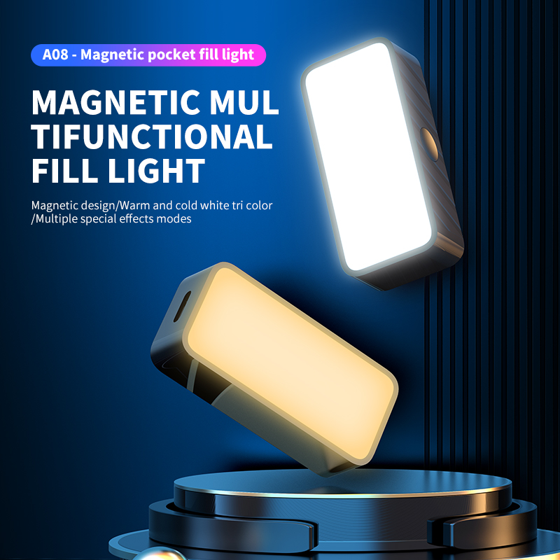Photography Lighting Description - แม่เหล็กแบบพกพา Mini Selfie เติมแสงปรับแสงแบบพกพา LED Video