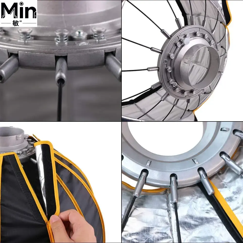 Photography Umbrella Lighting Setup - ซอฟต์บ็อกซ์แบบพับได้ขนาด 35 นิ้ว 90 ซม. ติดตั้งง่าย