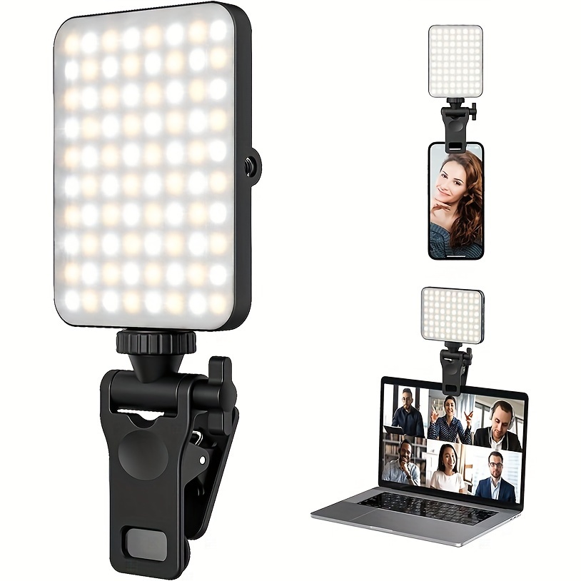 Photography Lighting Accessories - 1 ชิ้นแม่เหล็กแบบชาร์จไฟได้ LED Selfie Light, 3