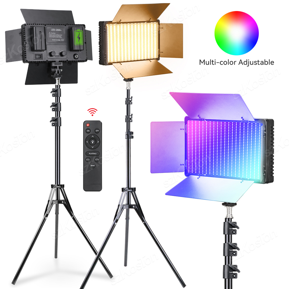 Torjim Rgb Photography Video Lighting - RGB แผงไฟ LED สำหรับถ่ายวิดีโอถ่ายภาพชุดโคมไฟสตูดิโอถ่ายภาพสำหรับบันทึกวิดีโอ YouTube TikTok