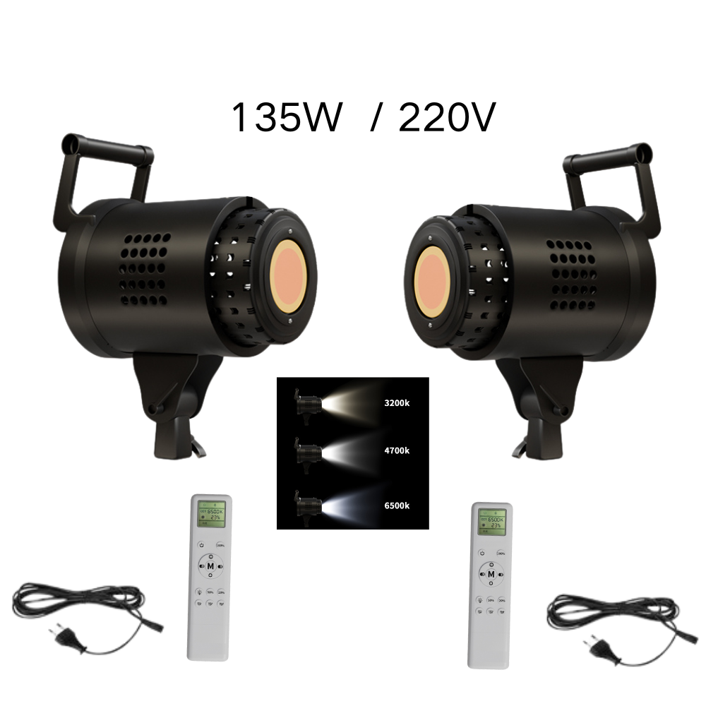 Photography Lighting For Portraits - 115/135W การถ่ายภาพ Bowens LED 220V วิดีโอสตูดิโอ