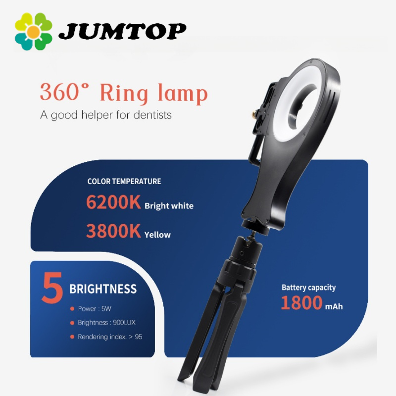 Photography Lighting Portable - ไฟถ่ายภาพทางทันตกรรมแบบพกพา JUMTOP 64W ความสว่างสูง