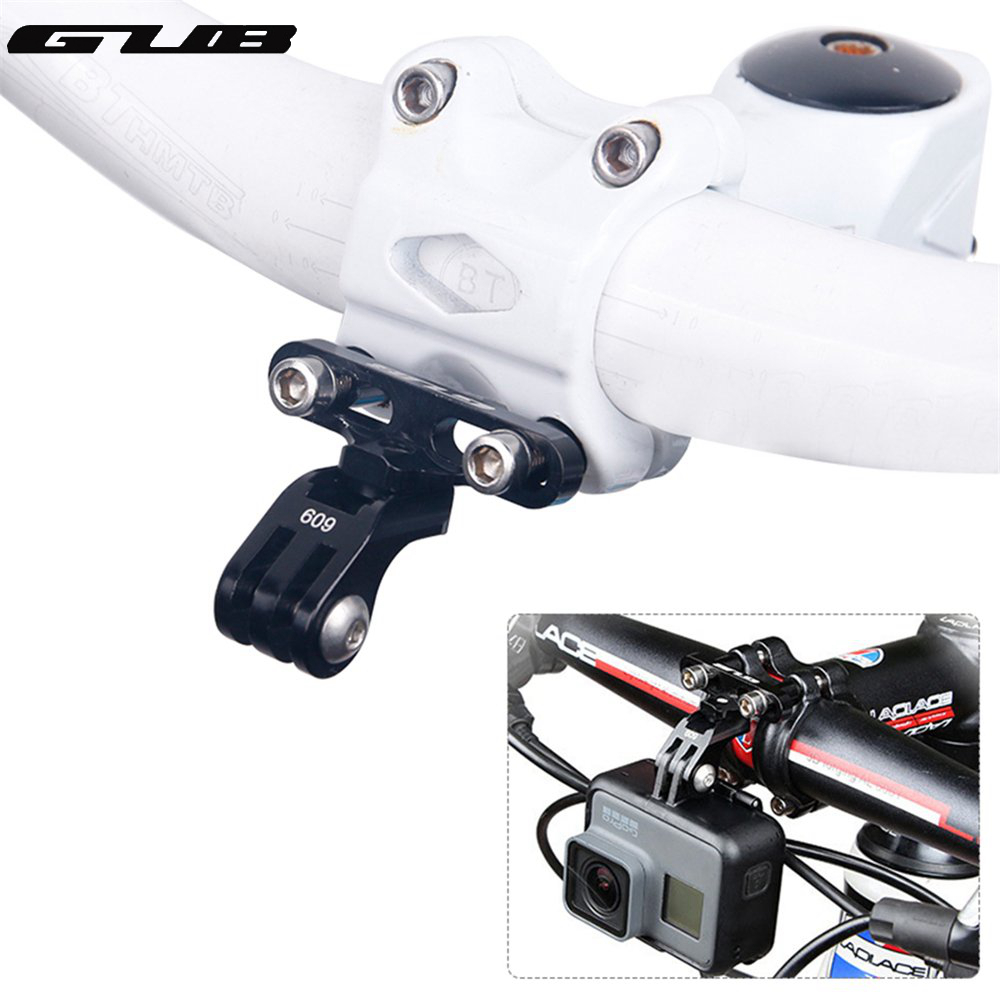 Photography Lighting Accessories - อะแดปเตอร์ยึดจักรยานอลูมิเนียม GUB 609สำหรับกล้อง GoPro และที่ใส่แผ่นเรืองแสงก้านจักรยานกล้องดิจิตอลอุปกรณ์เสริม