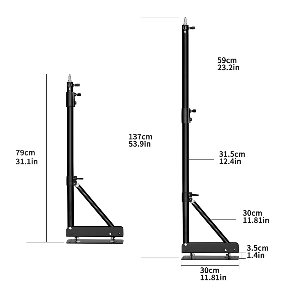 100/135/ 170 ซม. ติดผนังสามเหล - Photography Lighting System บทวิจารณ์และราคา
