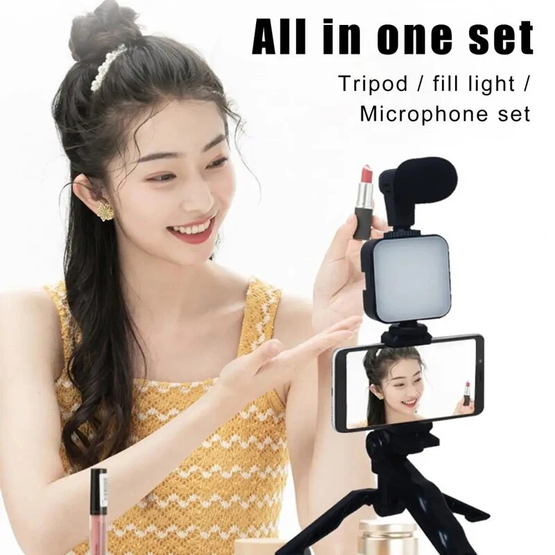 สมาร์ทโฟน Vlogging ชุดขาตั้งกล - Photography Led Lighting Kit บทวิจารณ์และราคา