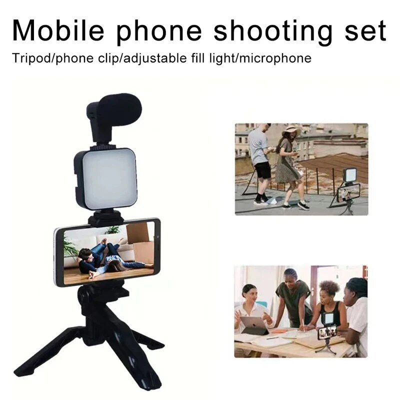 สมาร์ทโฟน Vlogging ชุดขาตั้งกล - Photography Led Lighting Kit บทวิจารณ์และราคา
