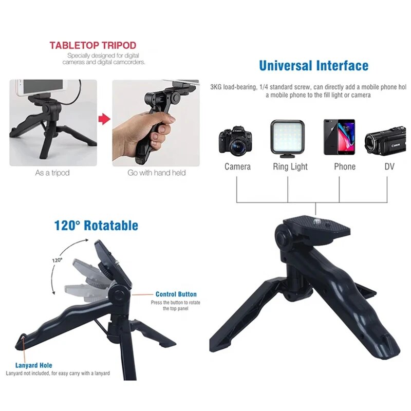 สมาร์ทโฟน Vlogging ชุดขาตั้งกล - Photography Led Lighting Kit บทวิจารณ์และราคา