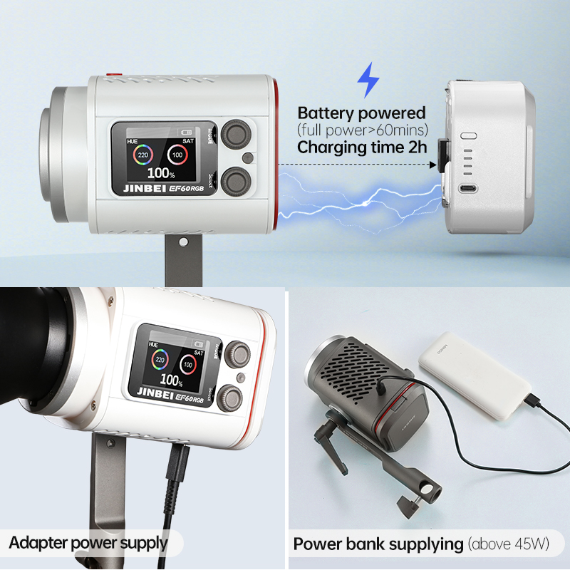 ไฟวิดีโอ LED พกพา JINBEI EF-60 - Good Lighting In Photography บทวิจารณ์และราคา