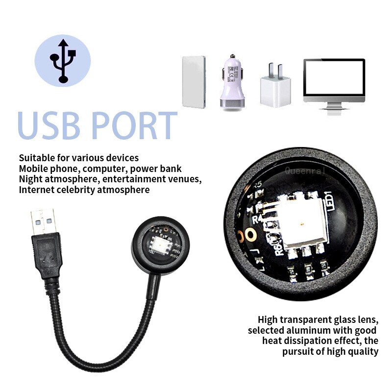 โคมไฟ USB ไล่เฉดสีสันสดใส ตกแต - Photography Lightning บทวิจารณ์และราคา