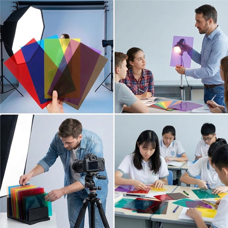 แผ่นพีวีซี ABDJ-A4 มี 9 สี แพ็ - Photography Using Lighting บทวิจารณ์และราคา