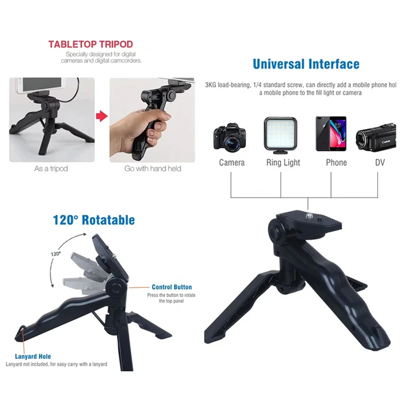 สมาร์ทโฟน Vlogging ชุดขาตั้งกล - Photography Led Lighting Kit บทวิจารณ์และราคา