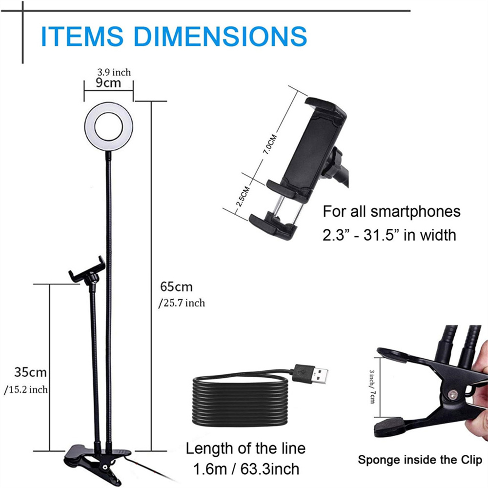ที่วางโทรศัพท์มือถือแบบยืดหยุ่ - Photography Lighting Set Up บทวิจารณ์และราคา