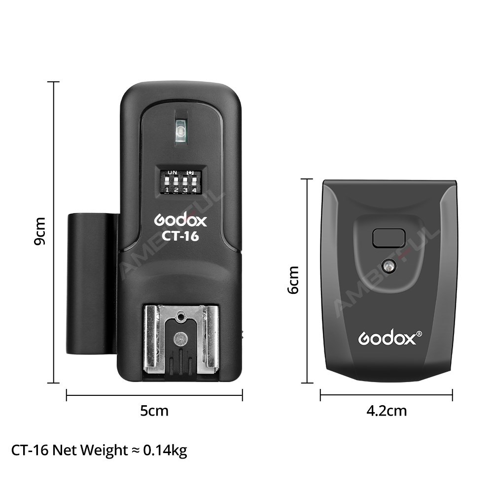 Godox CT-16 ชุดเครื่องส่งสัญญา - Trigger Receiver Set บทวิจารณ์และราคา
