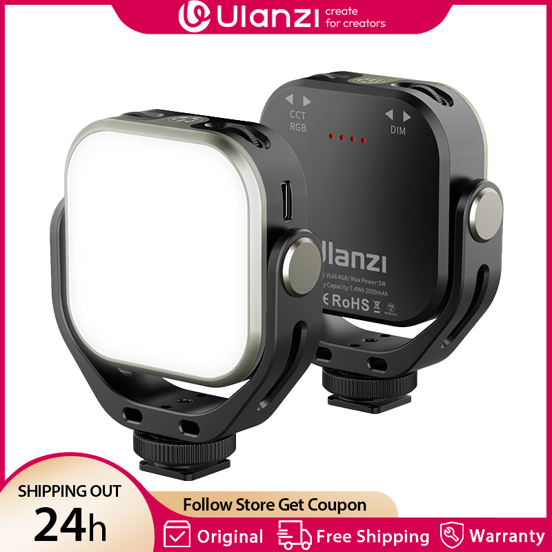 Ulanzi VL66 ไฟวิดีโอ RGB 2500- - Torjim Rgb Photography Video Lighting บทวิจารณ์และราคา