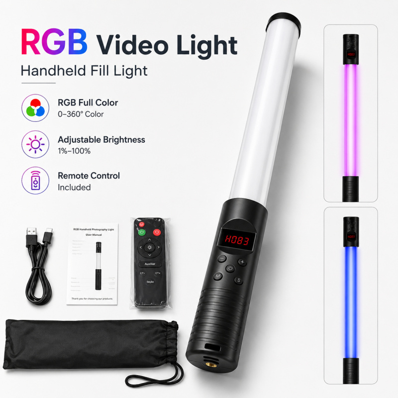ไฟวิดีโอแบบพกพา RGB, ไฟ LED เต - Torjim Rgb Photography Video Lighting บทวิจารณ์และราคา