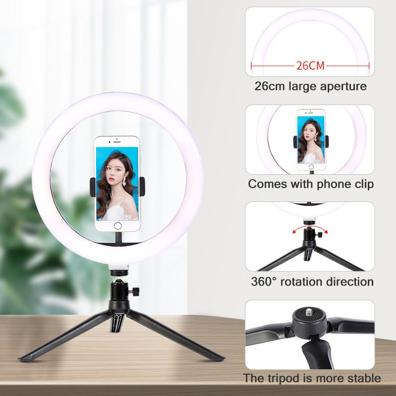 26 ซม.10 นิ้ว LED แหวน Selfie  - Photography Lighting Product บทวิจารณ์และราคา