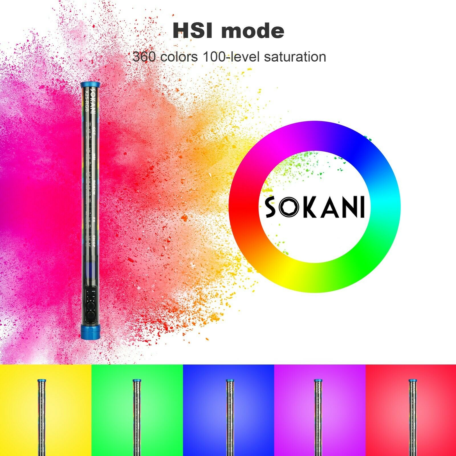 Sokani X25 RGB LED Video Light - Torjim Rgb Photography Video Lighting บทวิจารณ์และราคา