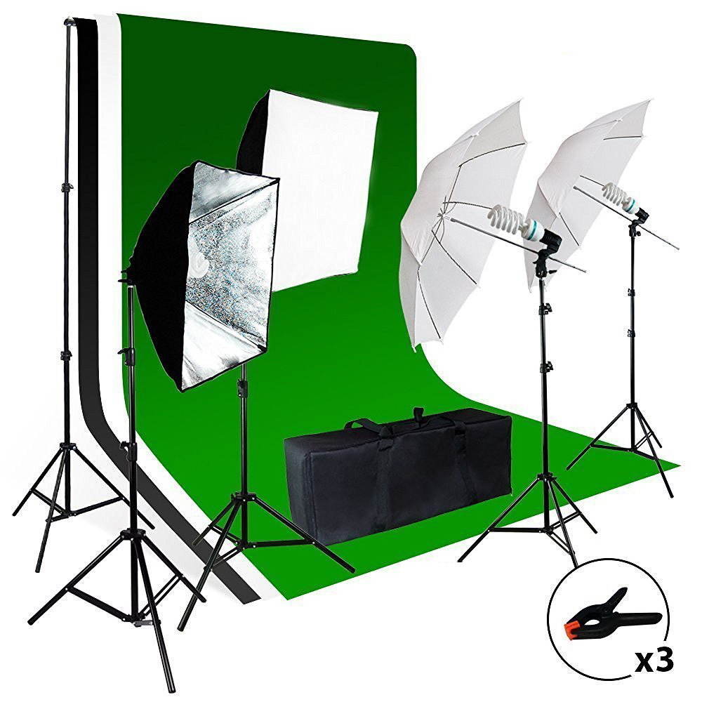 ชุดไฟสตูดิโอถ่ายภาพพร้อมซอฟต์บ - Photography Lighting Direction บทวิจารณ์และราคา