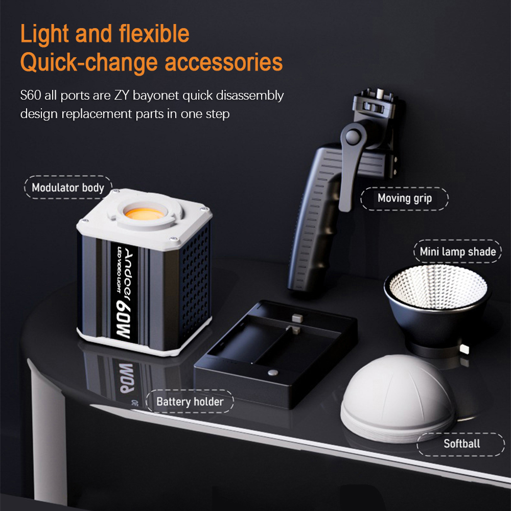 ไฟถ่ายภาพ Andoer Tri-Color LED - Photography Lighting System บทวิจารณ์และราคา