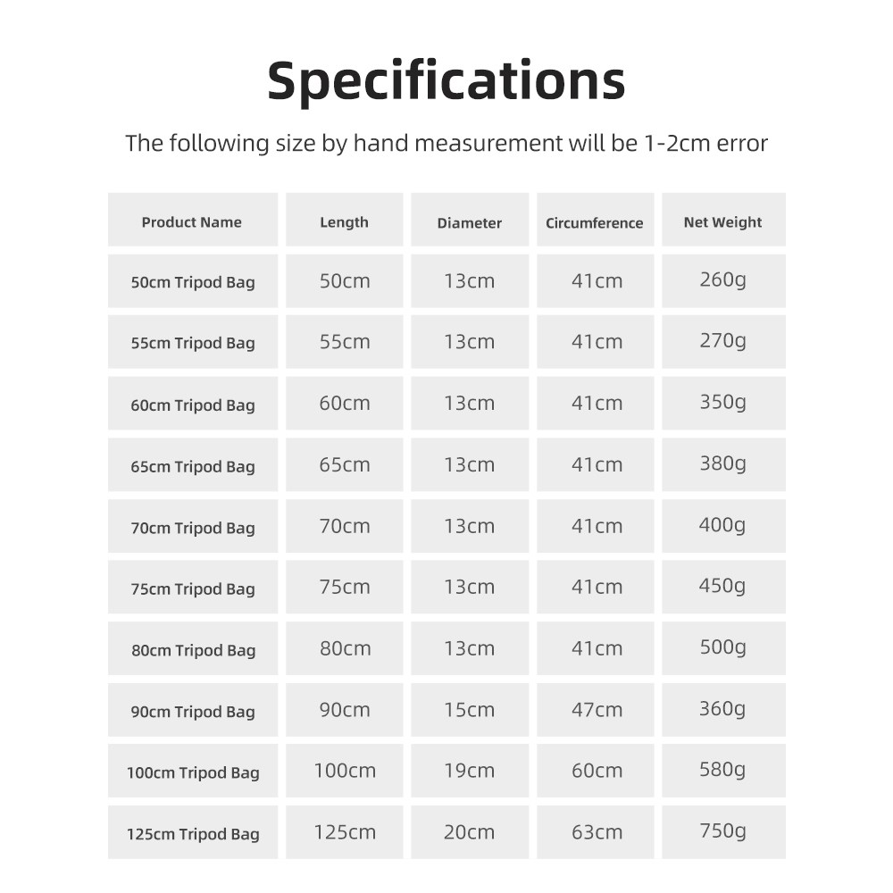 55/60/65/70/75/80/100/125 ซม.  - Photography Lighting Bag บทวิจารณ์และราคา
