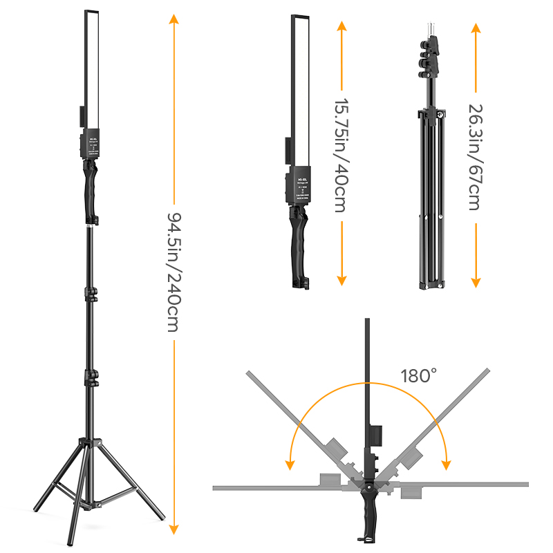 4pcs LED สตูดิโอถ่ายภาพ Hand S - Photography Led Lighting Kit บทวิจารณ์และราคา