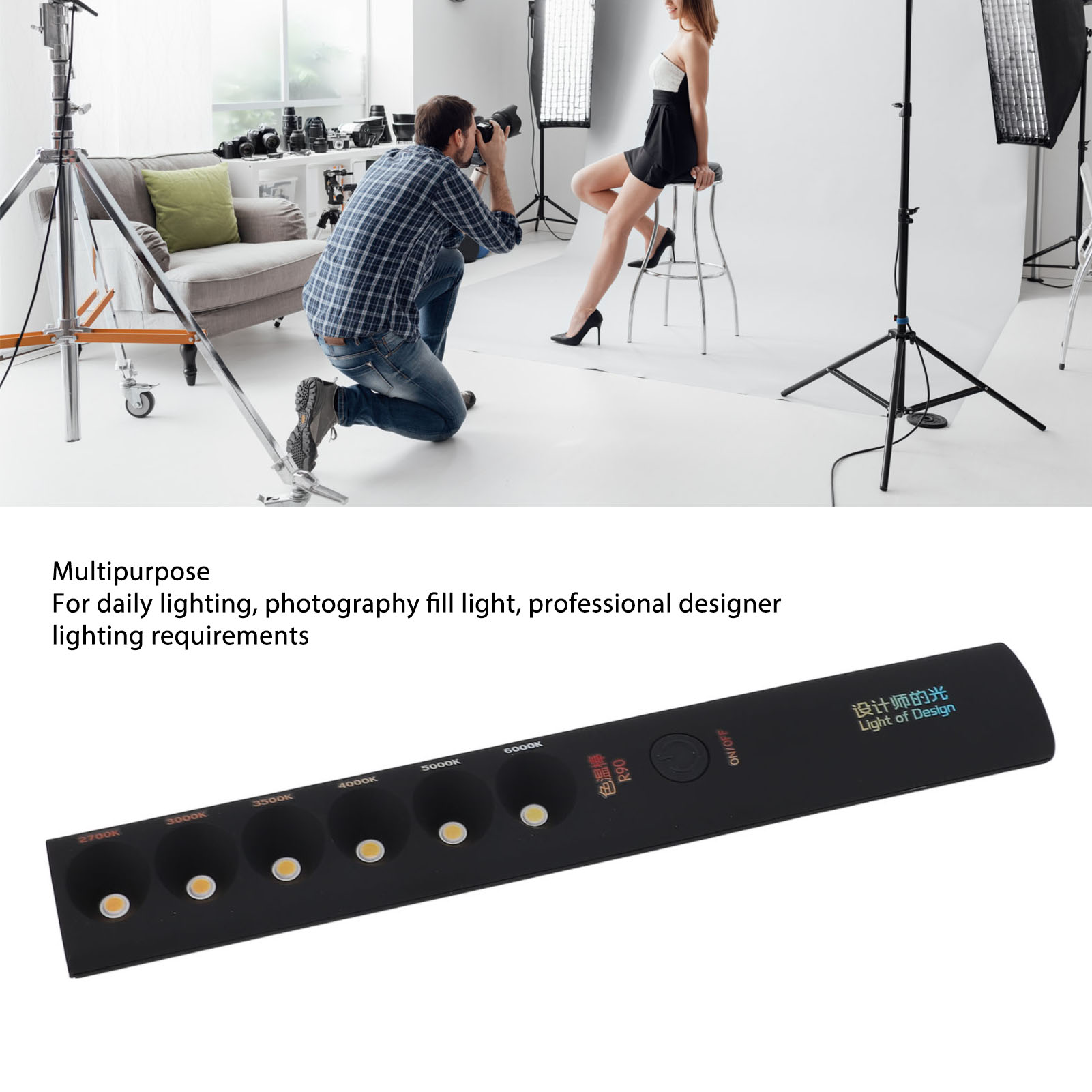 ไฟวิดีโอแบบแท่ง พกพาสะดวก ปรับ - Photography Lighting Portable บทวิจารณ์และราคา