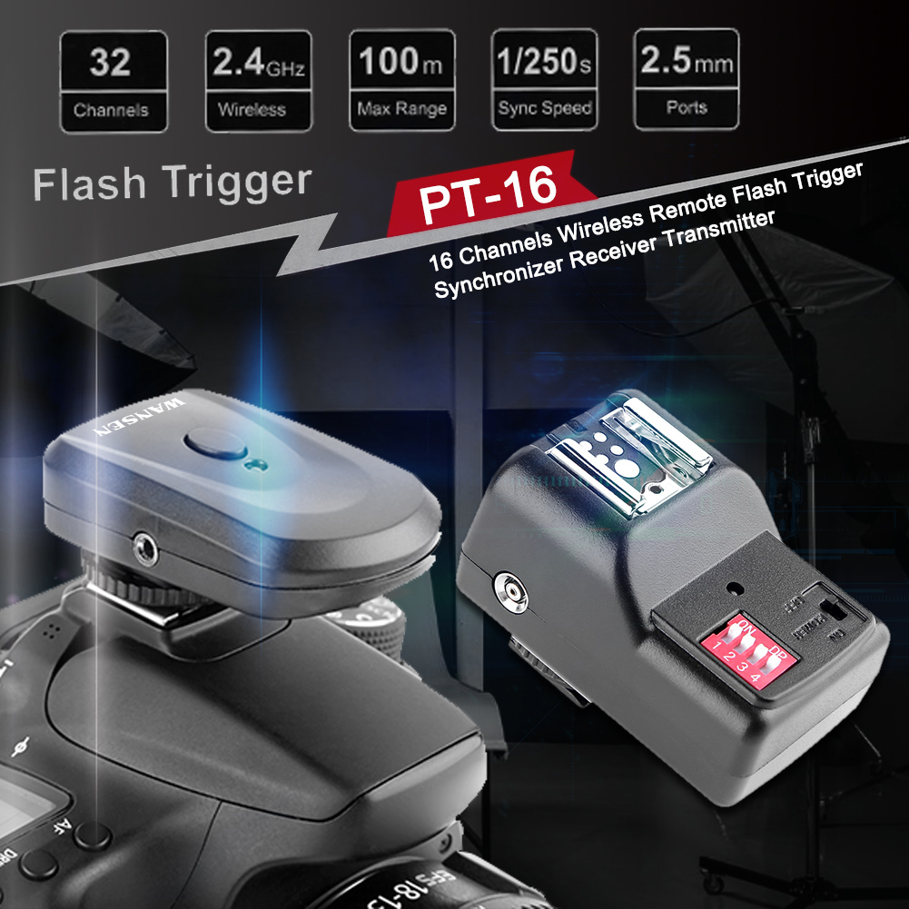 ชุดควบคุมแฟลชฮอตชู 16 ช่องสัญญ - Trigger Receiver Set บทวิจารณ์และราคา