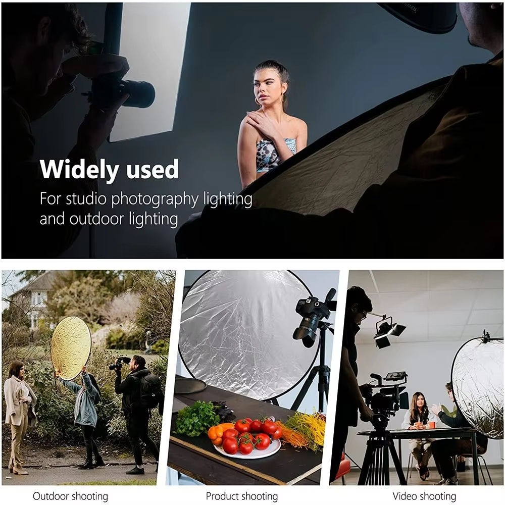 แผ่นสะท้อนแสงแบบพับได้ 5 in 1  - Photography Lighting Bag บทวิจารณ์และราคา