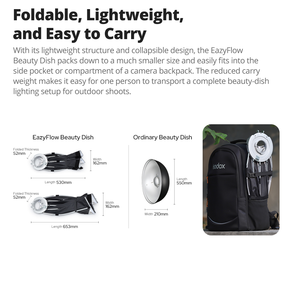 Godox EazyFlow Beauty Dish 65/ - Photography Lighting Product บทวิจารณ์และราคา