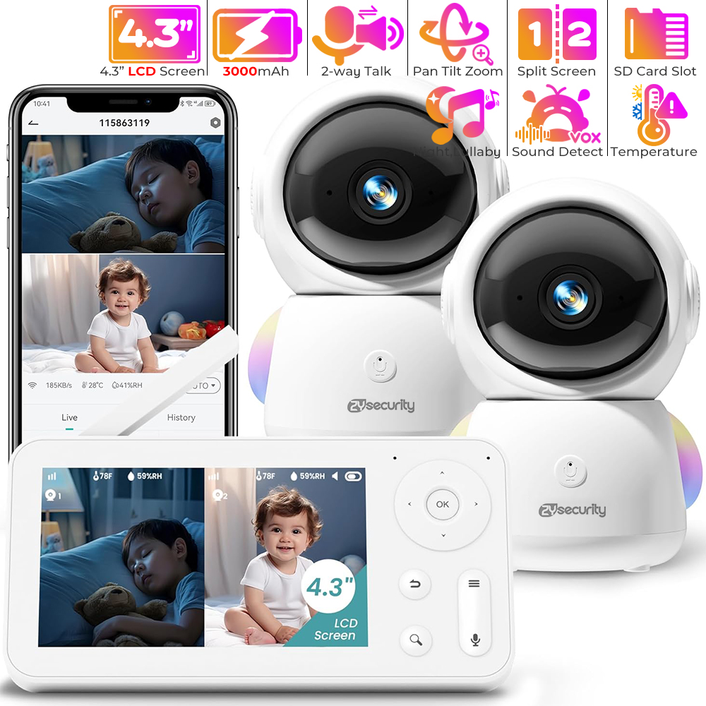 2K Baby Monitor พร้อม 2 กล้องแ - Torjim Rgb Photography Video Lighting บทวิจารณ์และราคา