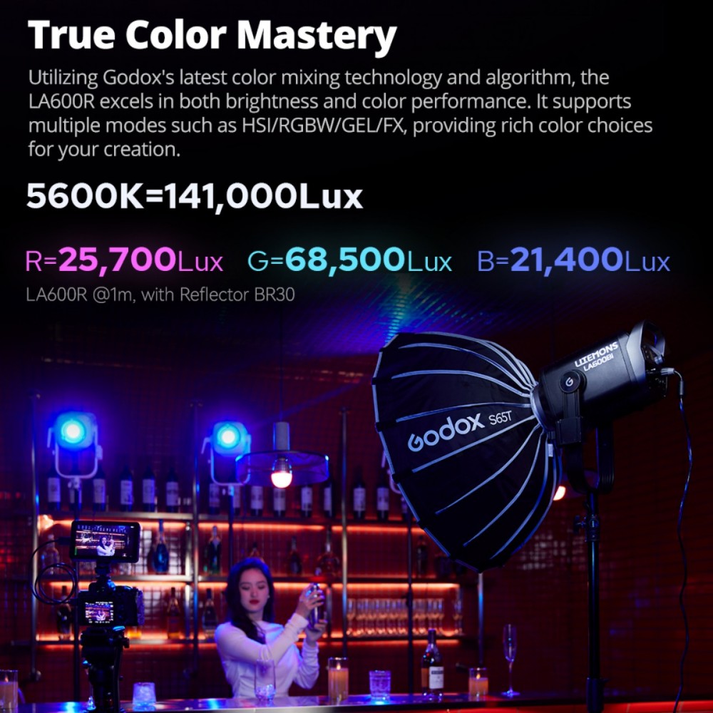 ไฟ LED Godox LITEMONS LA600Bi  - Photography Lighting For Portraits บทวิจารณ์และราคา